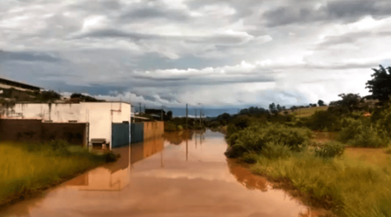 Chuva derruba árvores, invade casas e causa alagamentos em Varginha, MG
