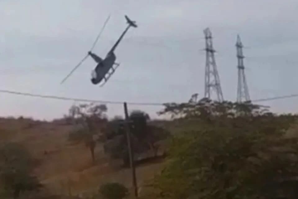 Helicóptero com deputado federal e vice-prefeito cai em Minas Gerais