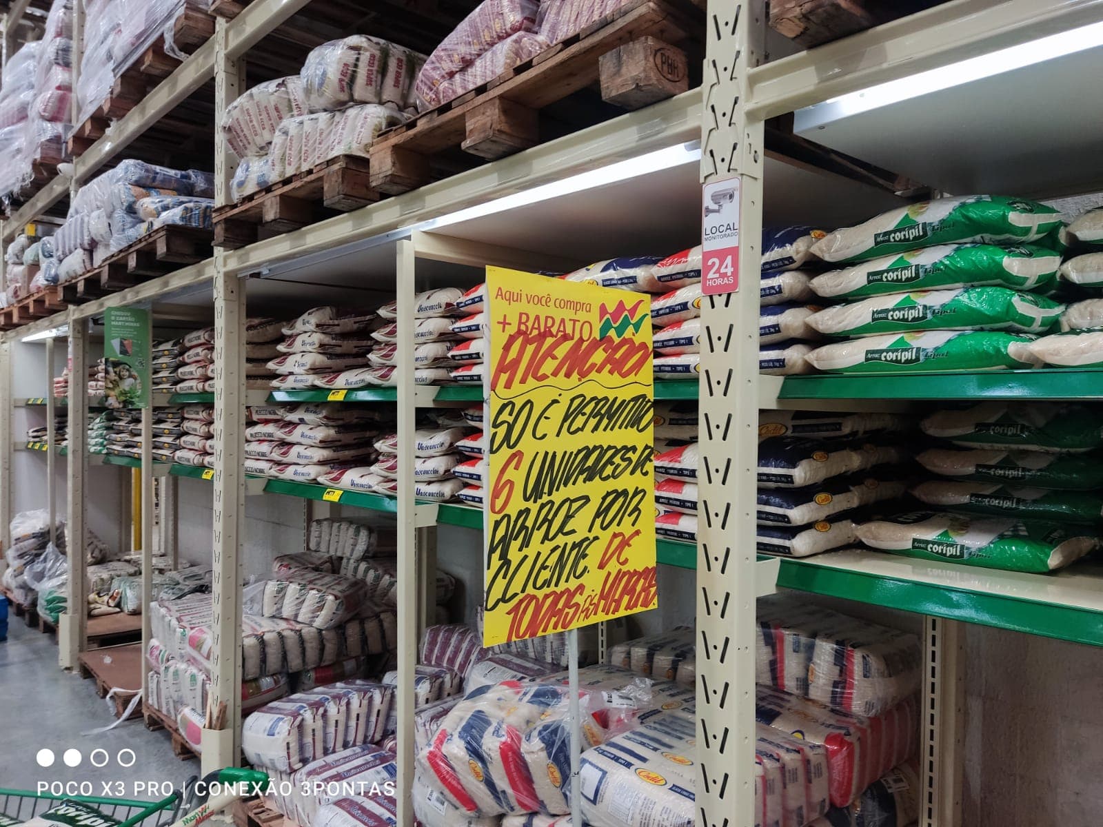 RESTRIÇÃO DE ARROZ CHEGA AOS MERCADOS DE TRÊS PONTAS