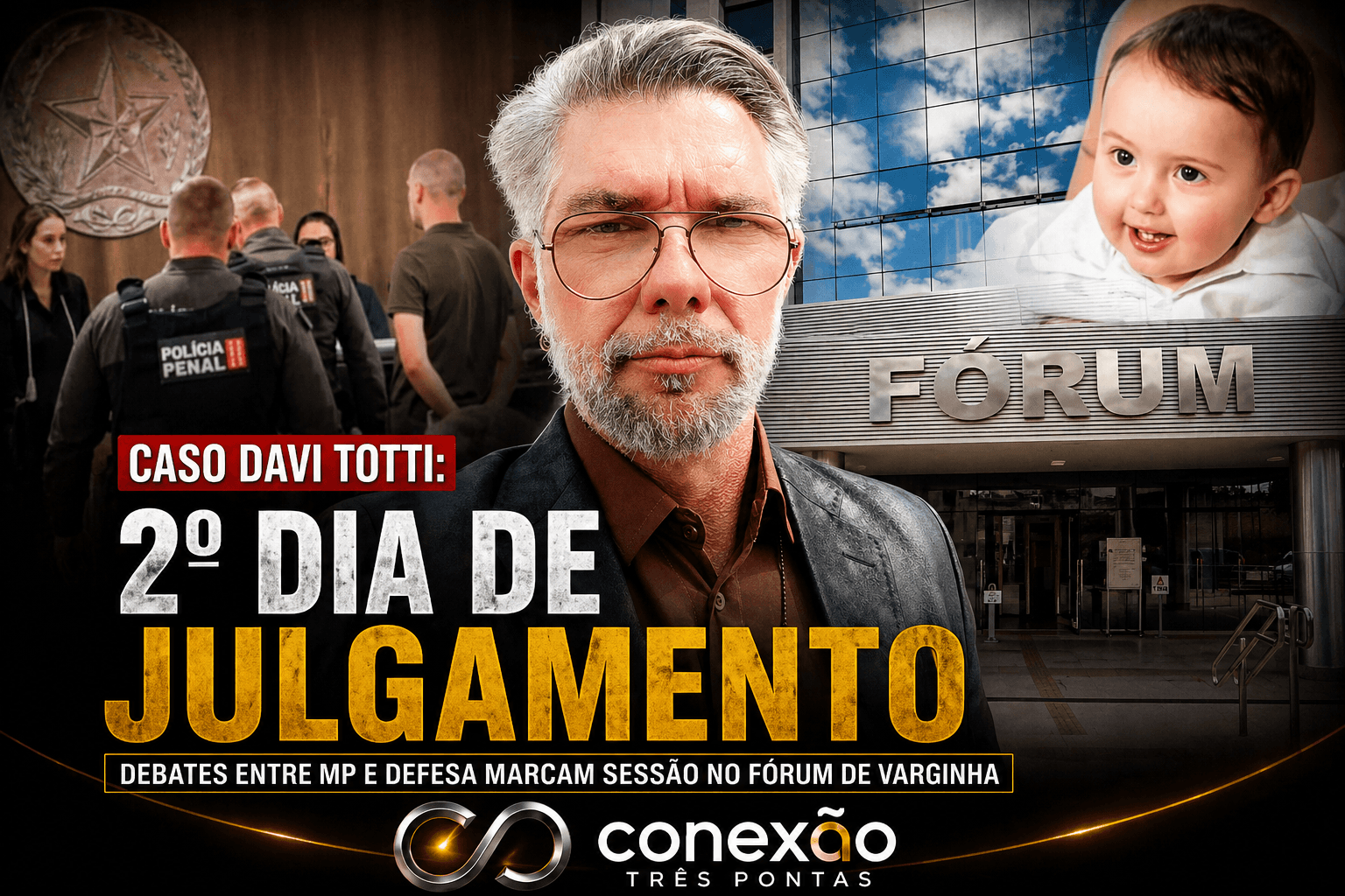 CASO DAVI TOTTI: JULGAMENTO ENTRA NO 2º DIA EM VARGINHA E AINDA NÃO TEM PREVISÃO DE TÉRMINO